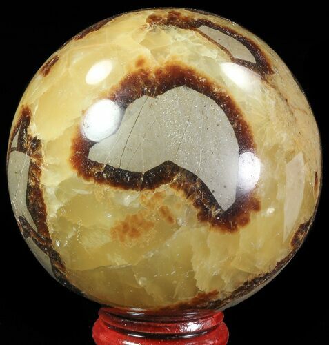 Polished Septarian Sphere - Madagascar #67869